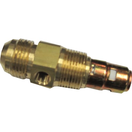 Industrial Gold Air Compressor Check Valve, 1/2 Inch Jic Inlet 3/4 Pipe Thread Outlet CTJ1234
